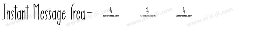 Instant Message Frea字体转换
